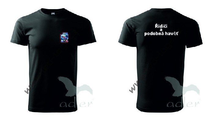 Triko BASIC černé + logo Ř.A.P.H.