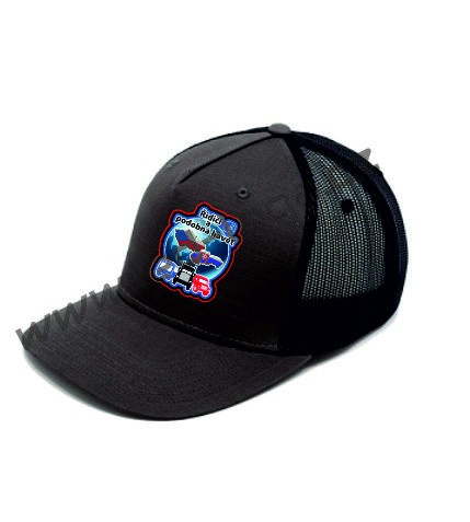 Čepice bílo/černá Five Panels Snap + logo Ř.A.P.H.