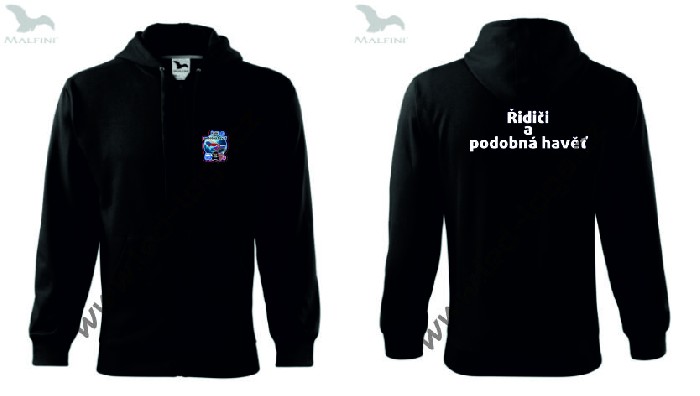 Mikina trendy zipper + logo Ř.A.P.H.